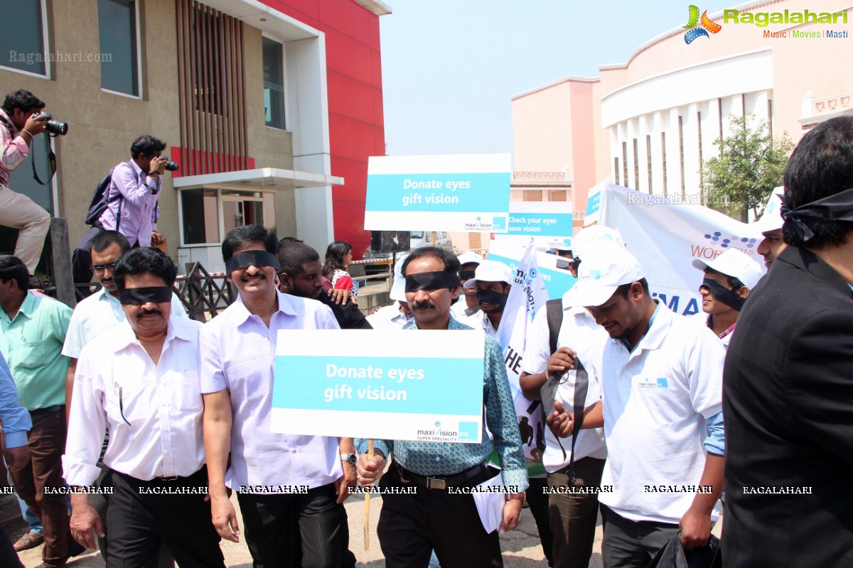 Blind Walk and Spectacle Distribution by Maxivision Eye Hospitals, Hyderabad