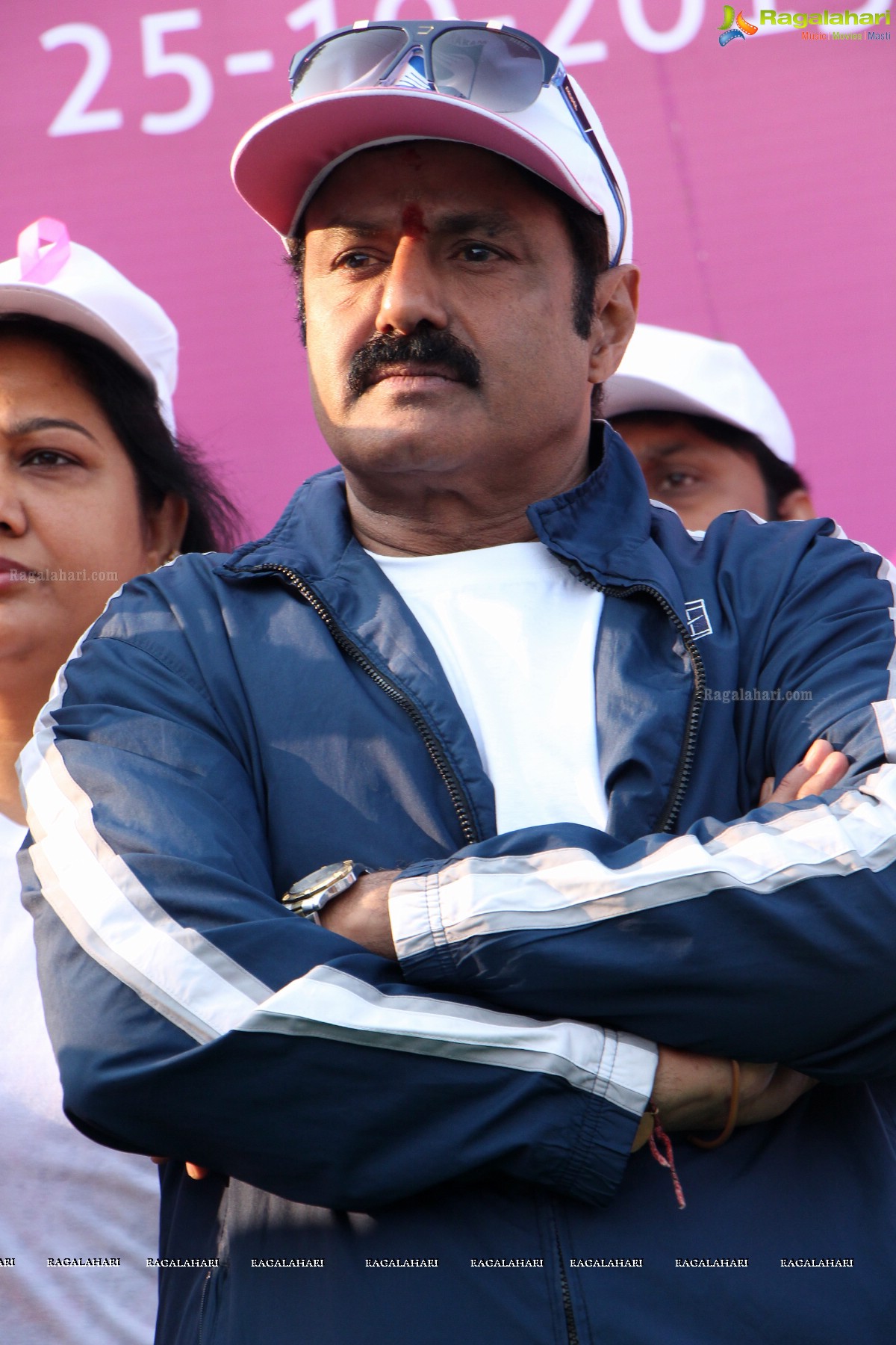 Balakrishna and Anjali at Pink Ribbon Breast Cancer Awareness Walk at KBR Park, Hyderabad