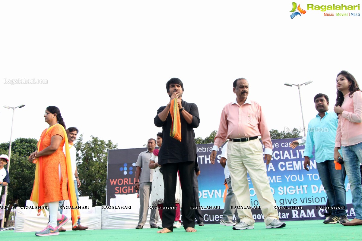 Ram Charan at Devnar World Sight Day Walk 'Mission to Give Vision'