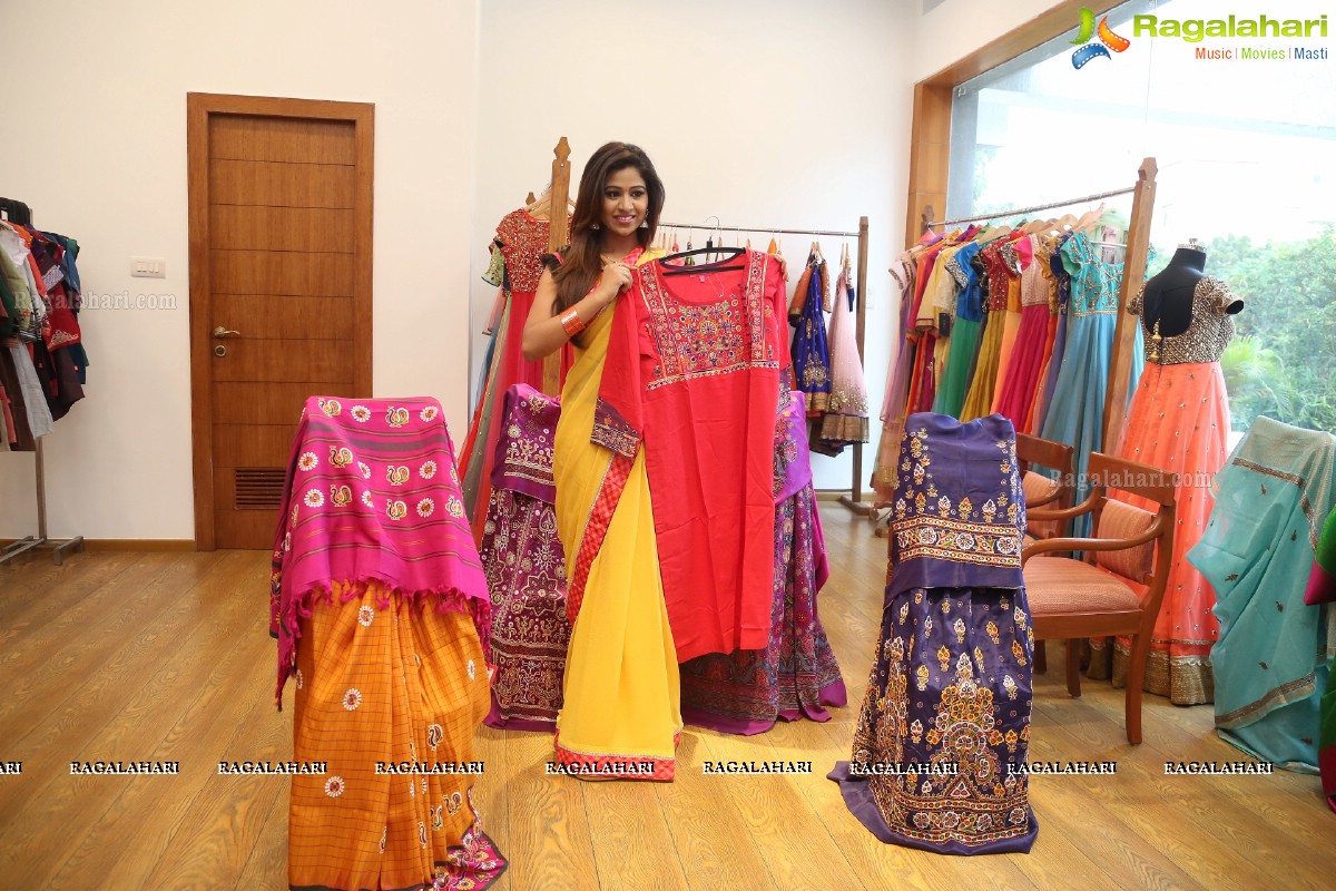 Manali Rathod launches Shrujan Kutchi Hand Embroidery Exhibition at Banjara Hills, Hyderabad