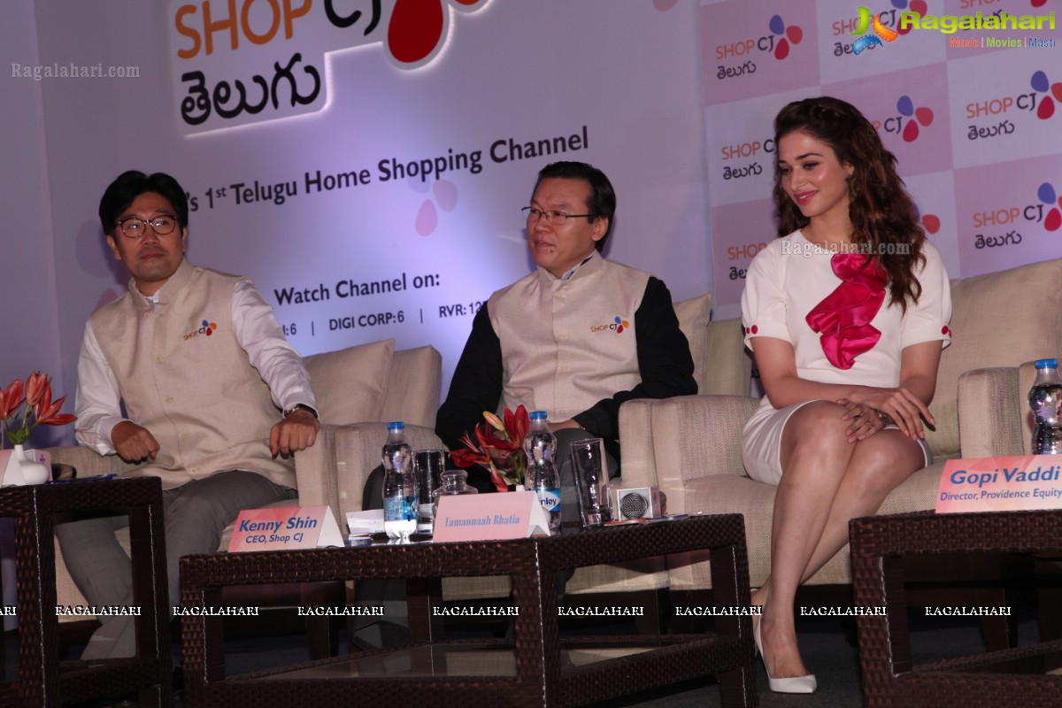 Tamannaah launches Shop CJ Telugu Channel in Hyderabad