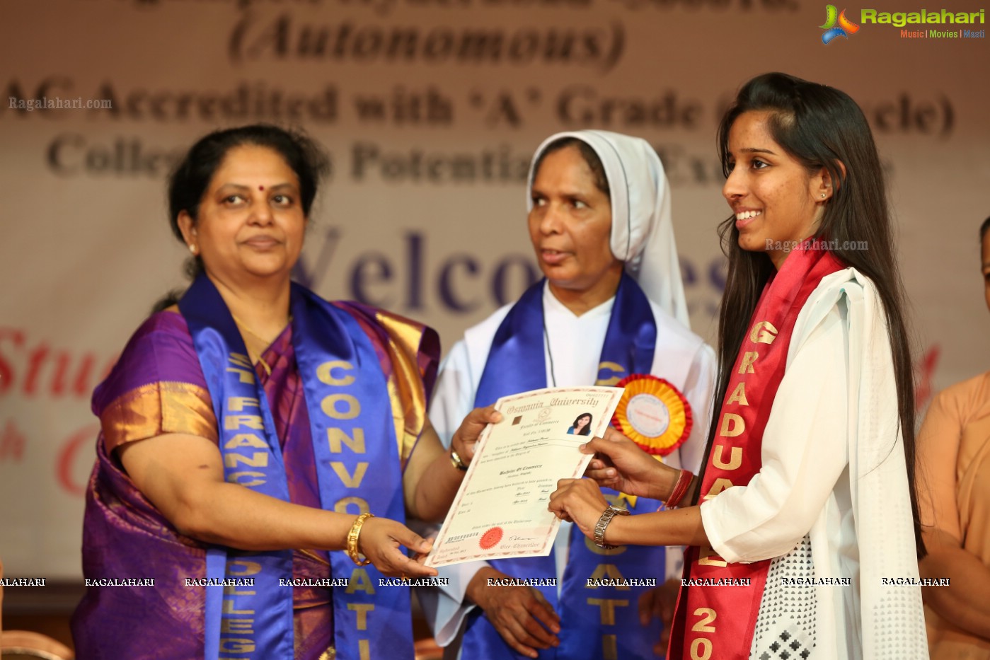 38th Convocation Ceremony of St. Francis College for Women, Hyderabad