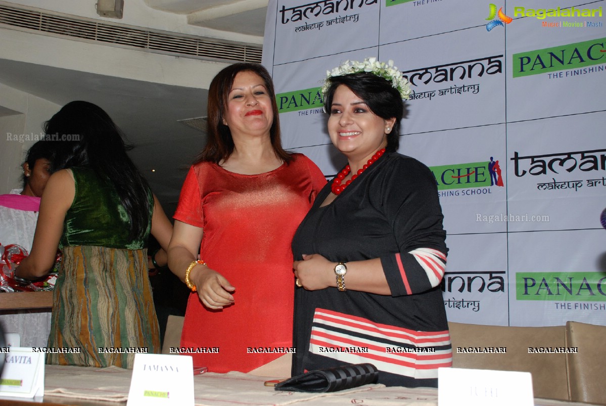 Panache Finishing School felicitates Tamanna Makeup Artist, Hyderabad