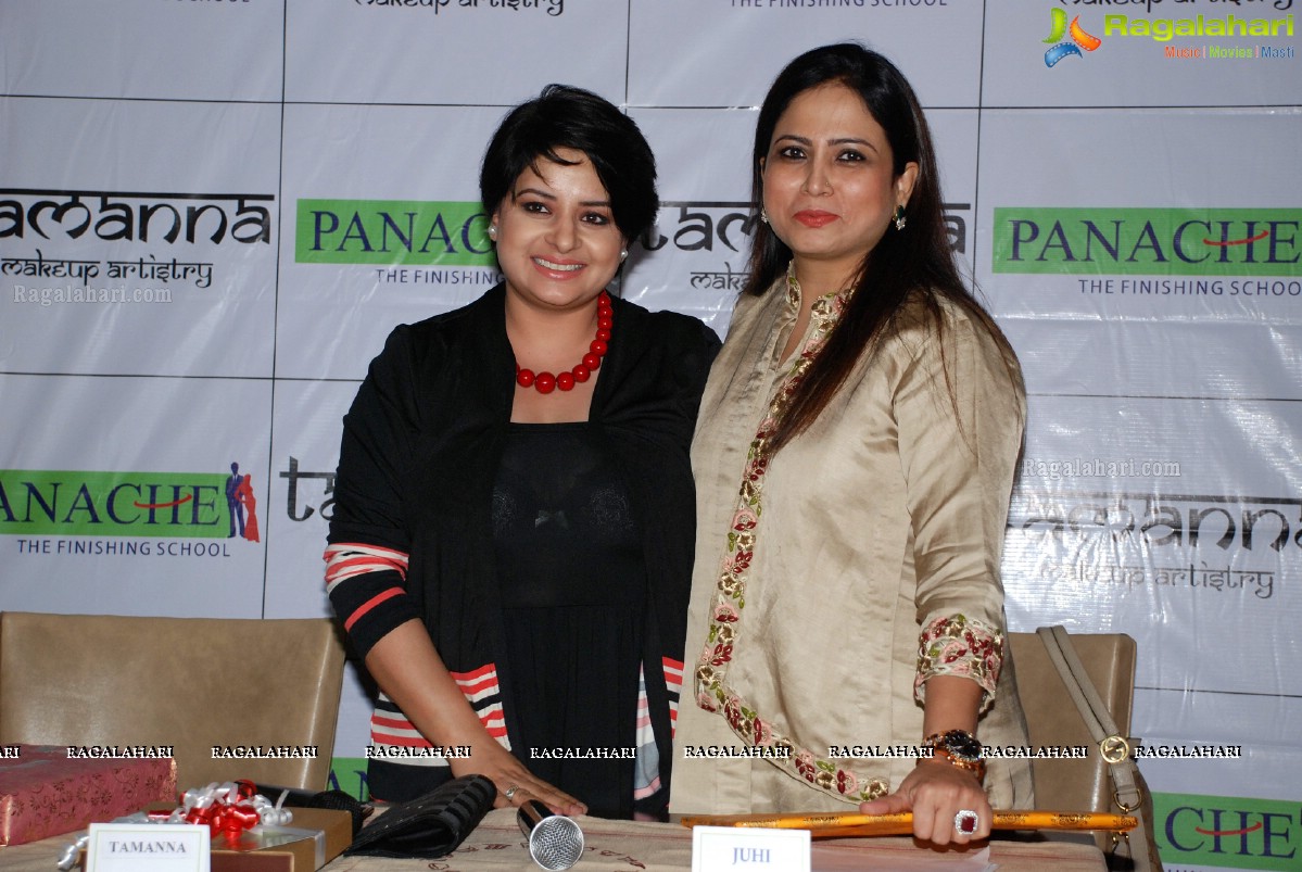 Panache Finishing School felicitates Tamanna Makeup Artist, Hyderabad