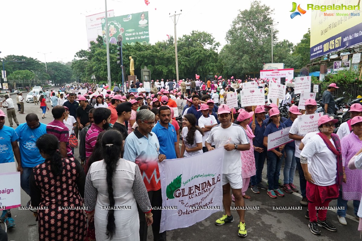 Walk The Talk - Pink Ribbon Walk 2015 at KBR Park, Hyderabad