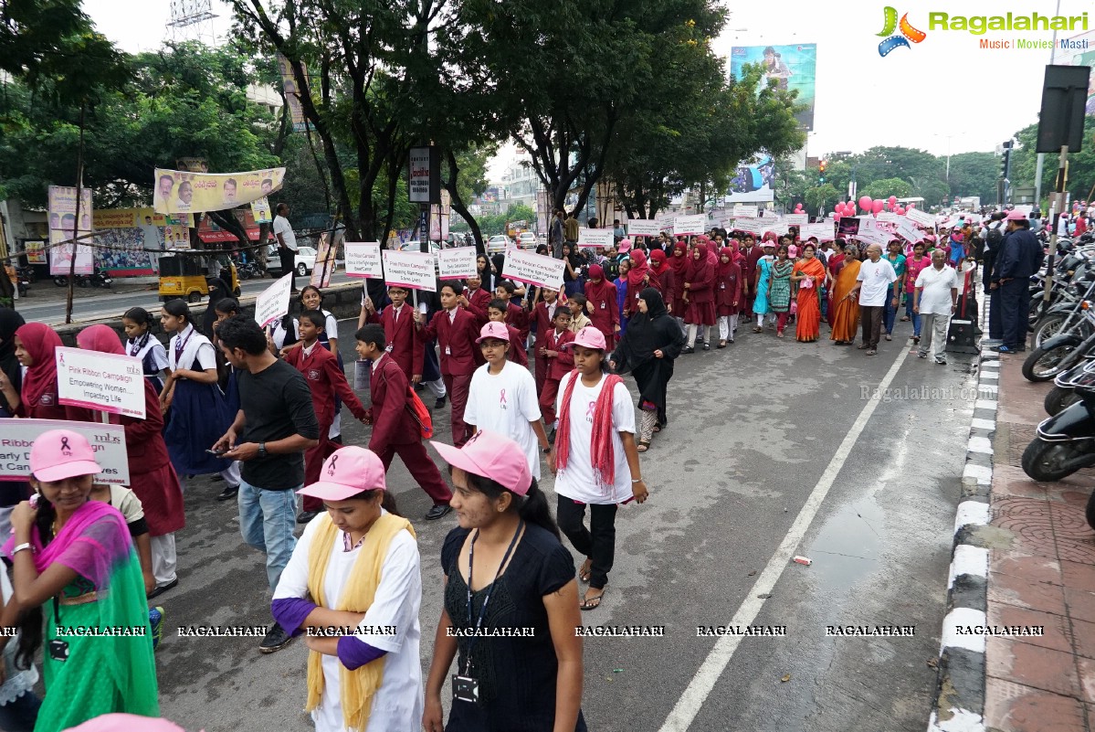 Walk The Talk - Pink Ribbon Walk 2015 at KBR Park, Hyderabad