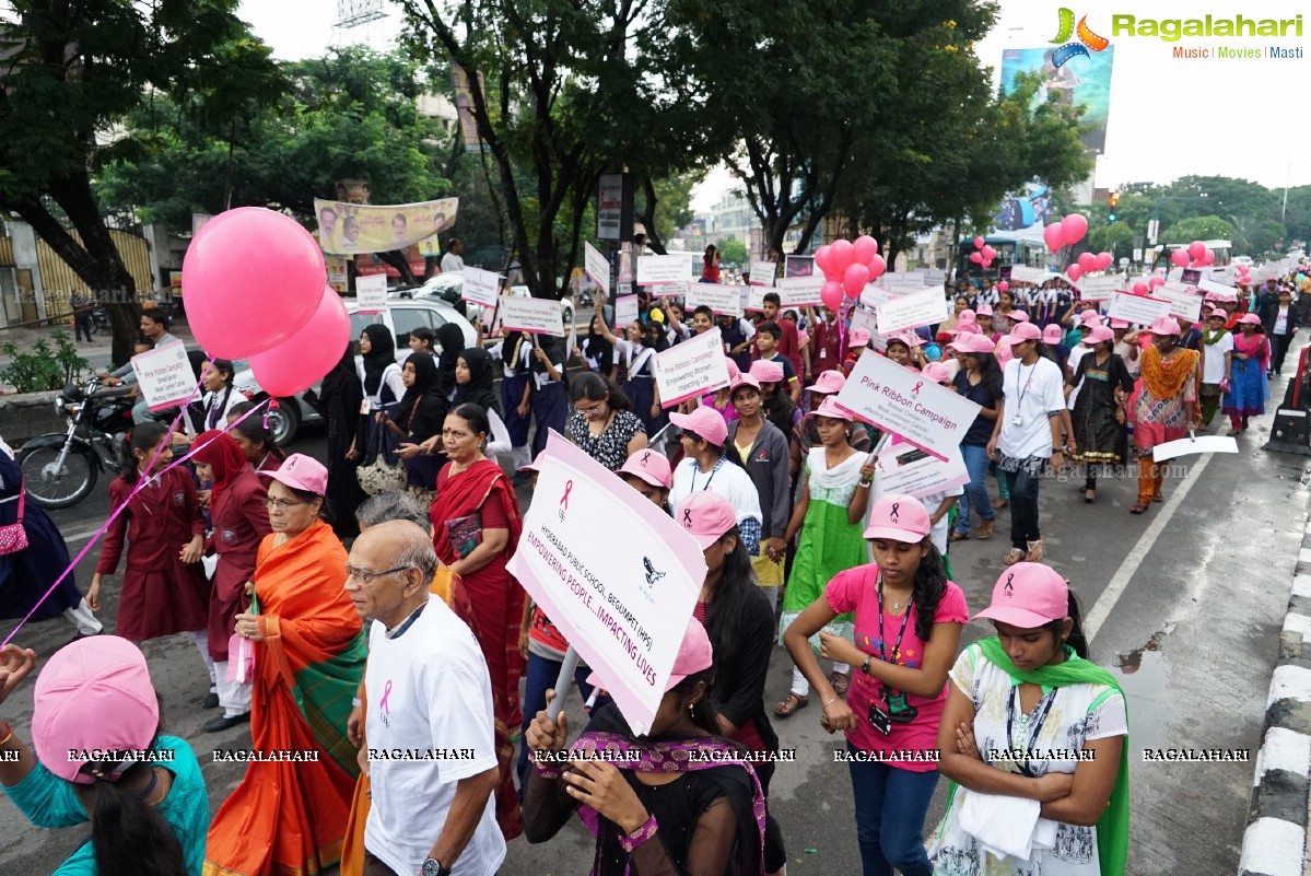 Walk The Talk - Pink Ribbon Walk 2015 at KBR Park, Hyderabad