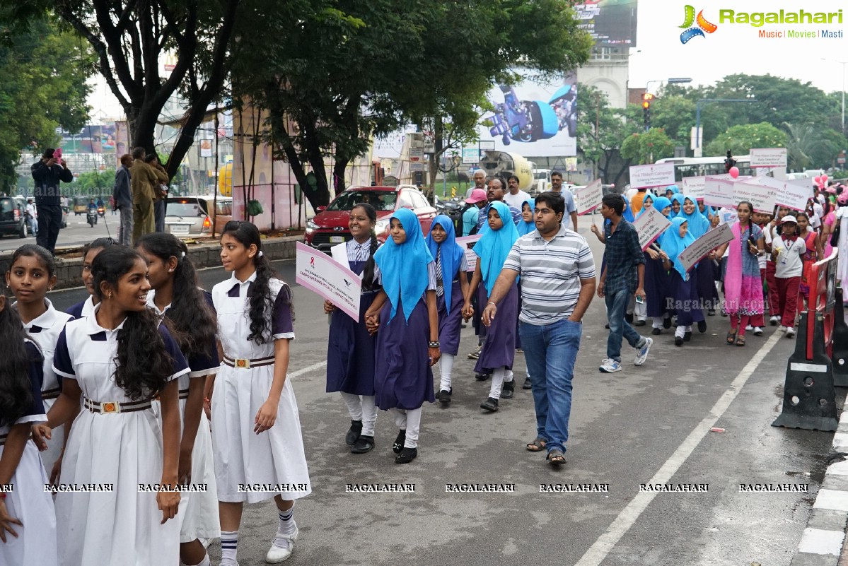 Walk The Talk - Pink Ribbon Walk 2015 at KBR Park, Hyderabad