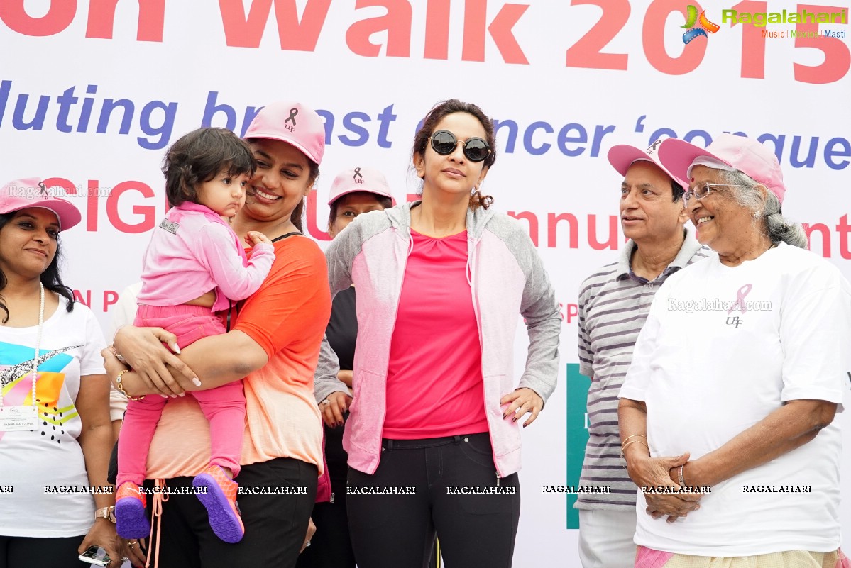 Walk The Talk - Pink Ribbon Walk 2015 at KBR Park, Hyderabad