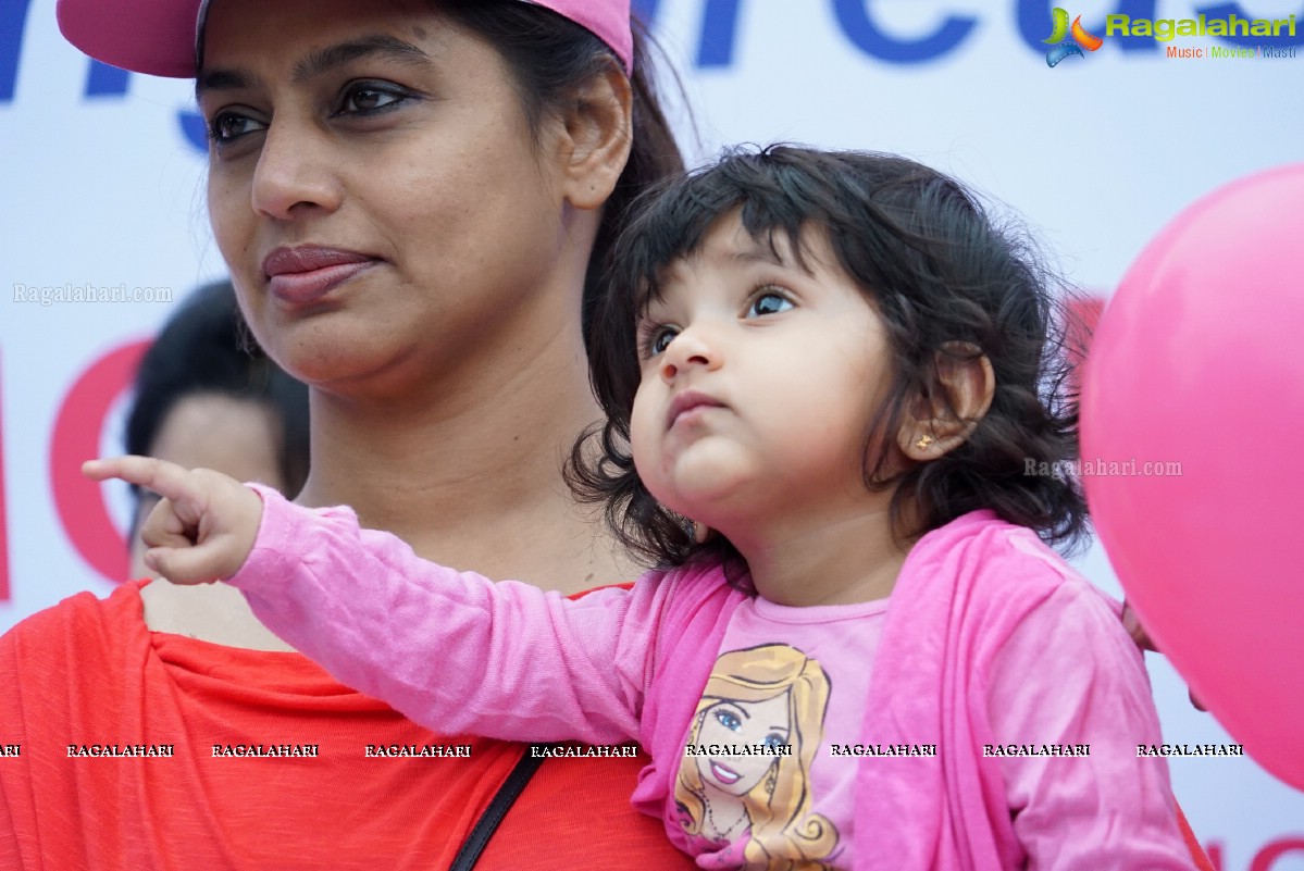 Walk The Talk - Pink Ribbon Walk 2015 at KBR Park, Hyderabad