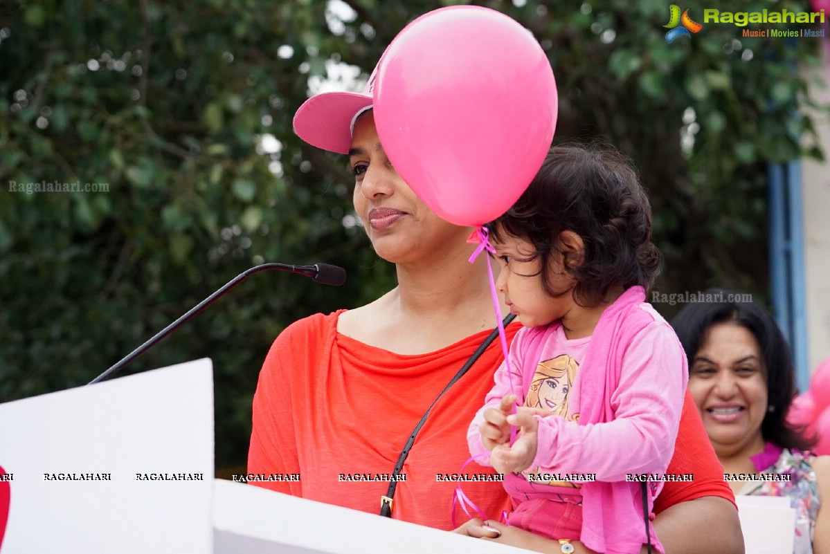 Walk The Talk - Pink Ribbon Walk 2015 at KBR Park, Hyderabad