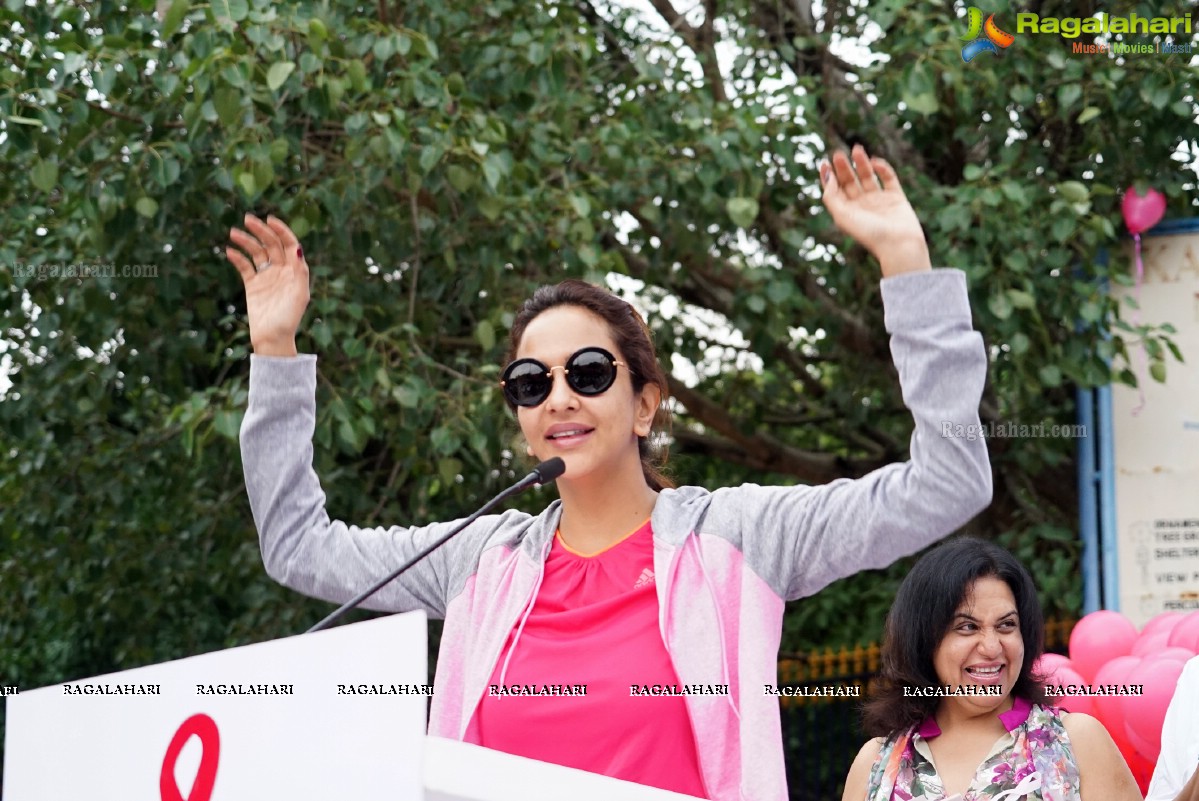 Walk The Talk - Pink Ribbon Walk 2015 at KBR Park, Hyderabad