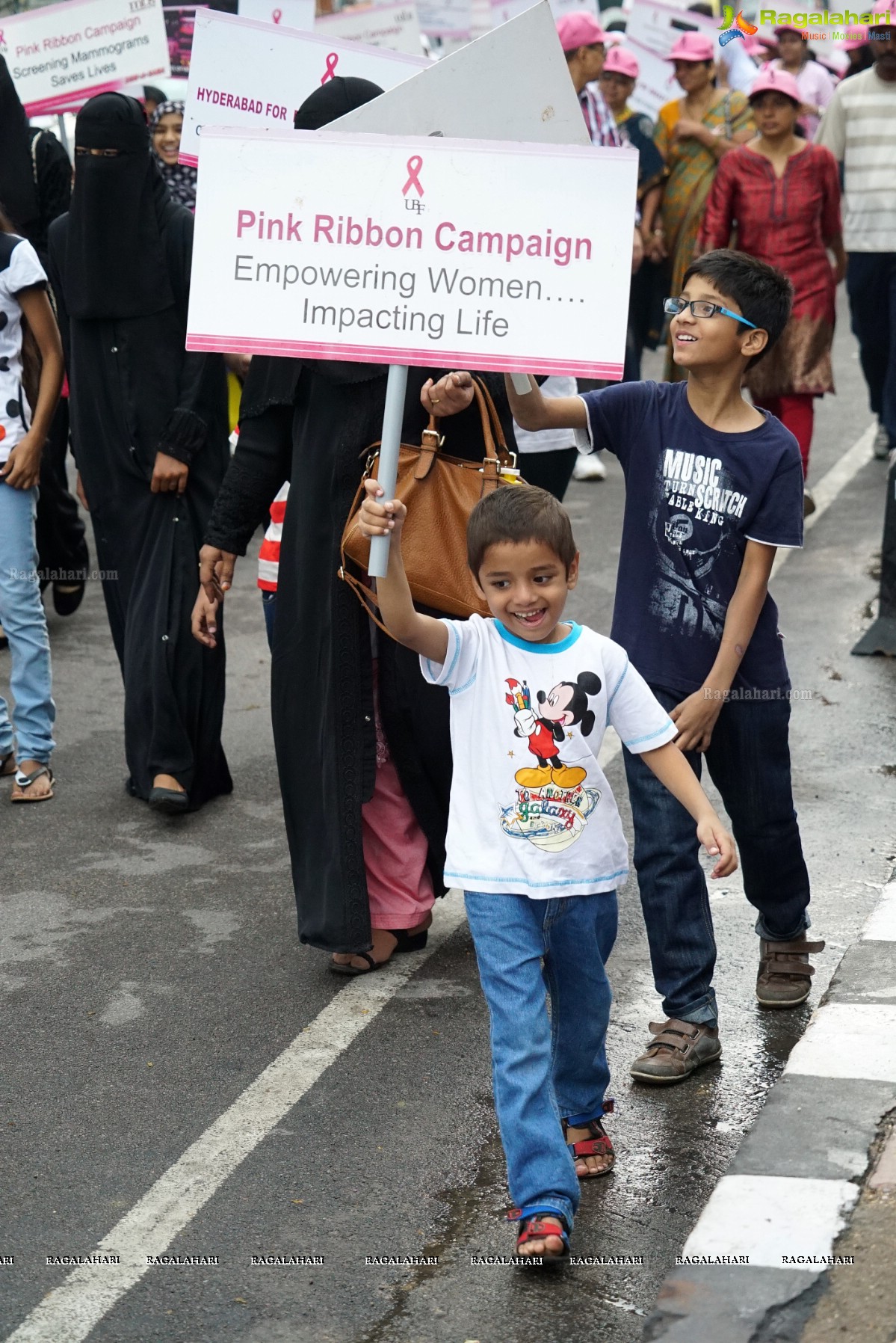 Walk The Talk - Pink Ribbon Walk 2015 at KBR Park, Hyderabad