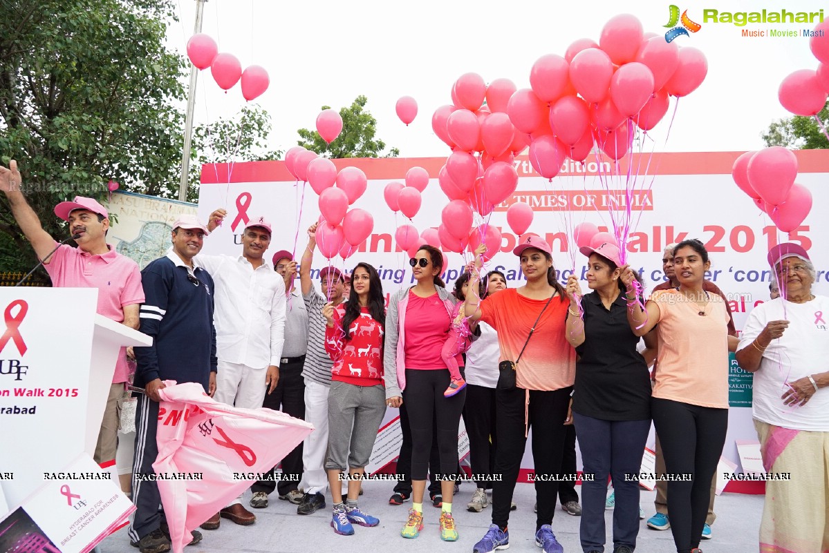 Walk The Talk - Pink Ribbon Walk 2015 at KBR Park, Hyderabad