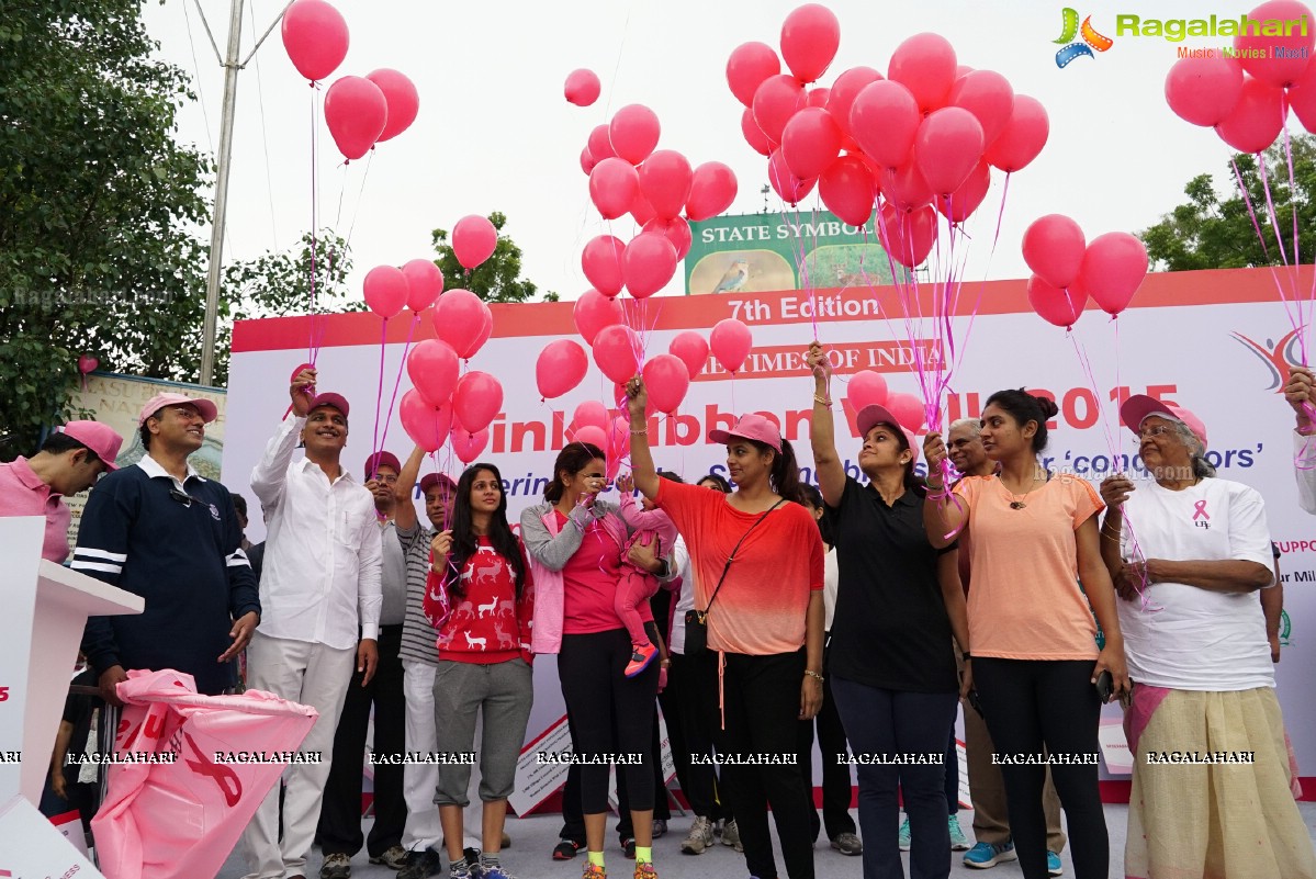 Walk The Talk - Pink Ribbon Walk 2015 at KBR Park, Hyderabad