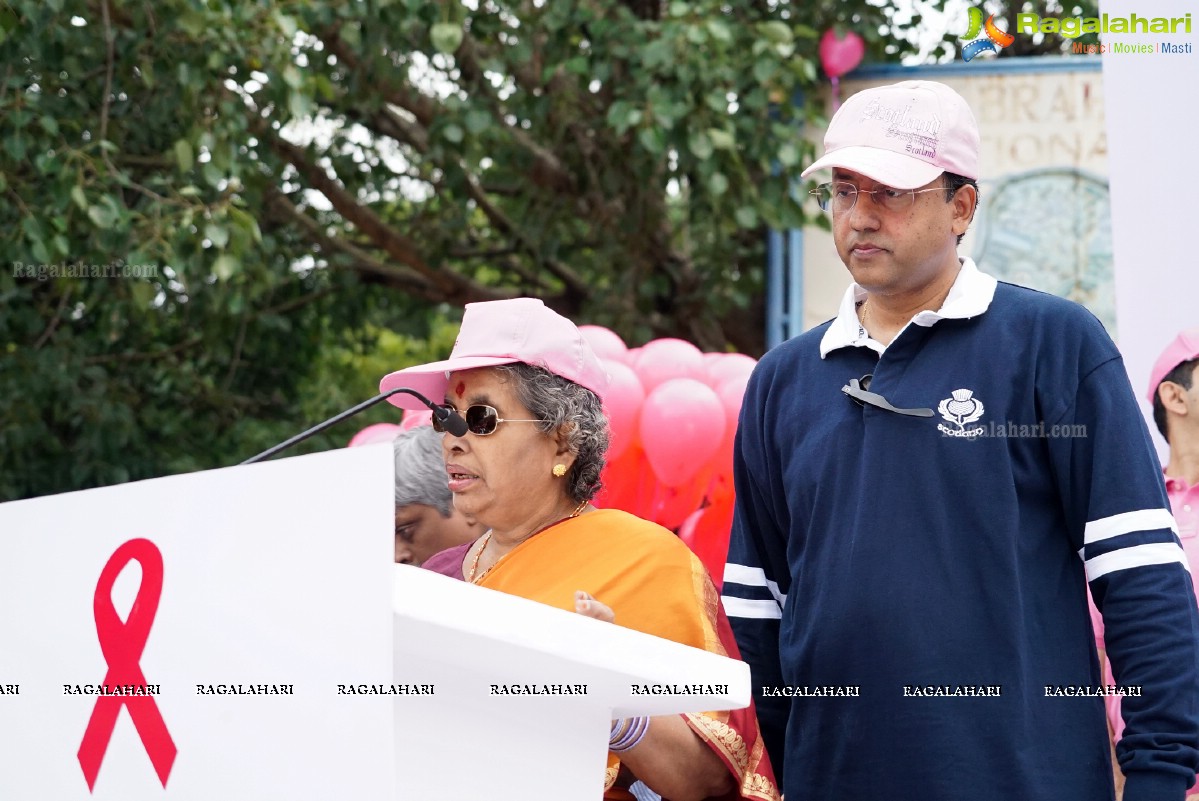 Walk The Talk - Pink Ribbon Walk 2015 at KBR Park, Hyderabad