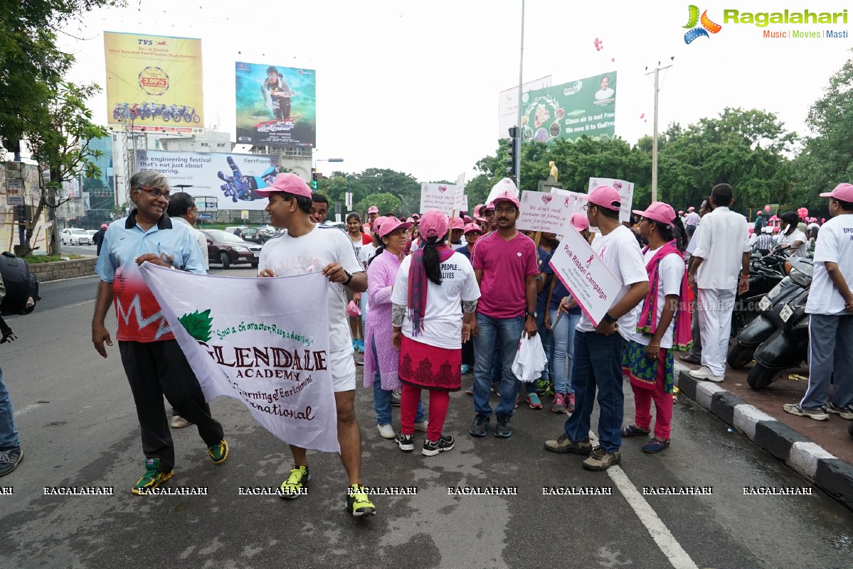 Walk The Talk - Pink Ribbon Walk 2015 at KBR Park, Hyderabad