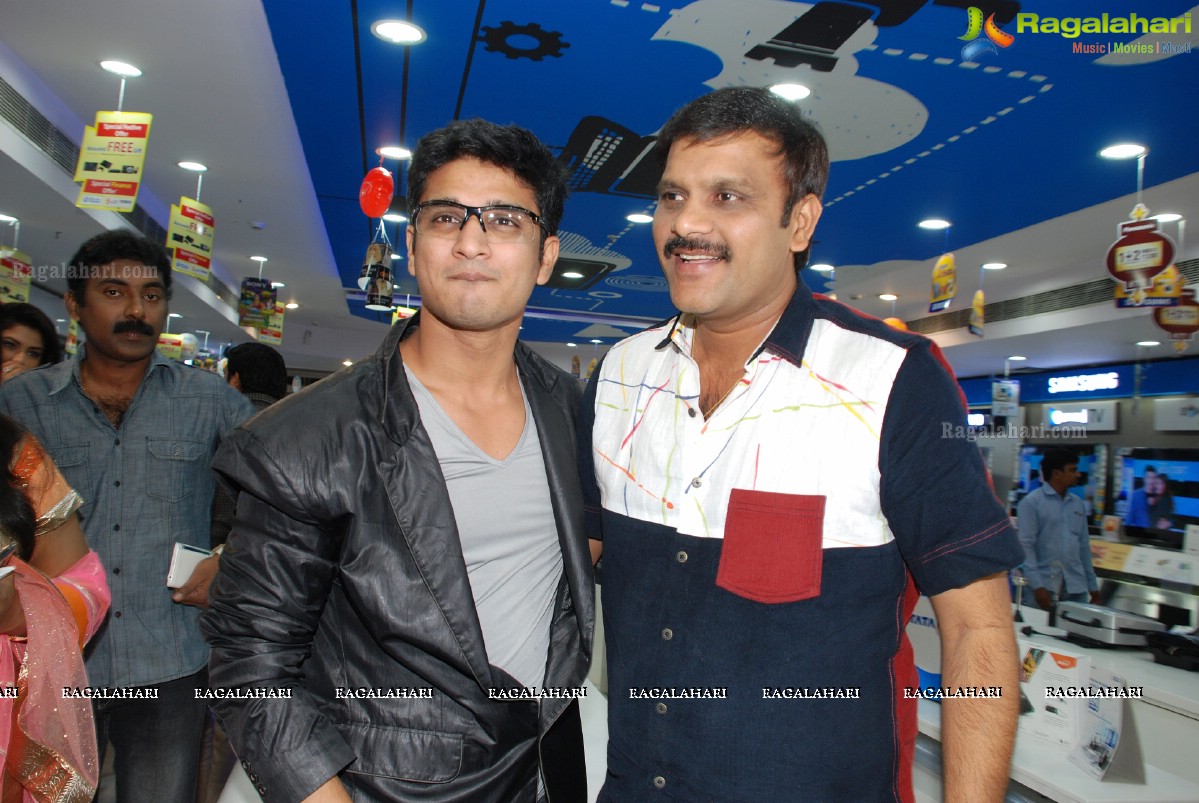 Yes Mart Ad Launch and Showroom Visit by Nikhil Siddharth and Director Srivas, Hyderabad