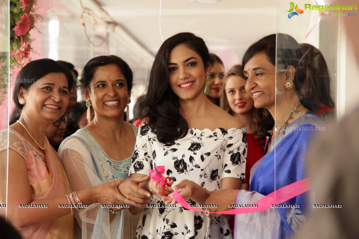 Grand Launch of Anoo's Salon and Clinic by Ritu Varma in Vizag