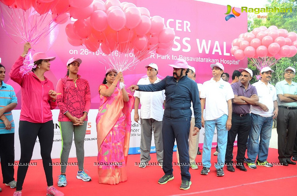 Basavatarakam Cancer Hospital Breast Cancer Awareness Walk at KBR Park
