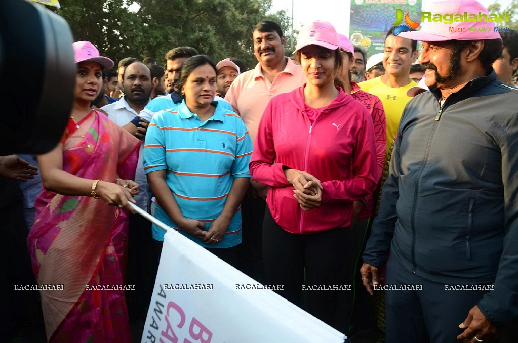 Basavatarakam Cancer Hospital Breast Cancer Awareness Walk at KBR Park