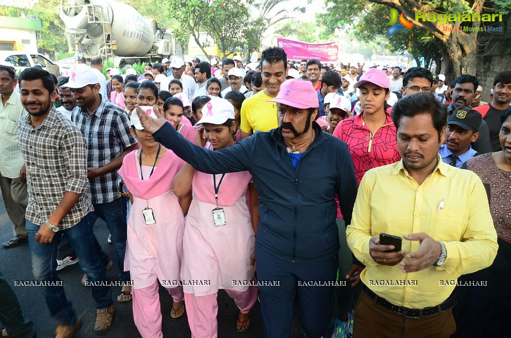 Basavatarakam Cancer Hospital Breast Cancer Awareness Walk at KBR Park