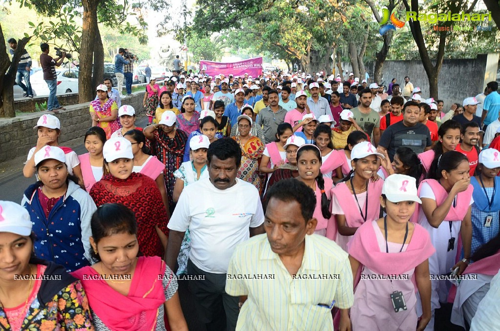 Basavatarakam Cancer Hospital Breast Cancer Awareness Walk at KBR Park