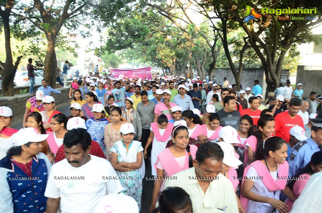 Basavatarakam Cancer Hospital Breast Cancer Awareness Walk at KBR Park