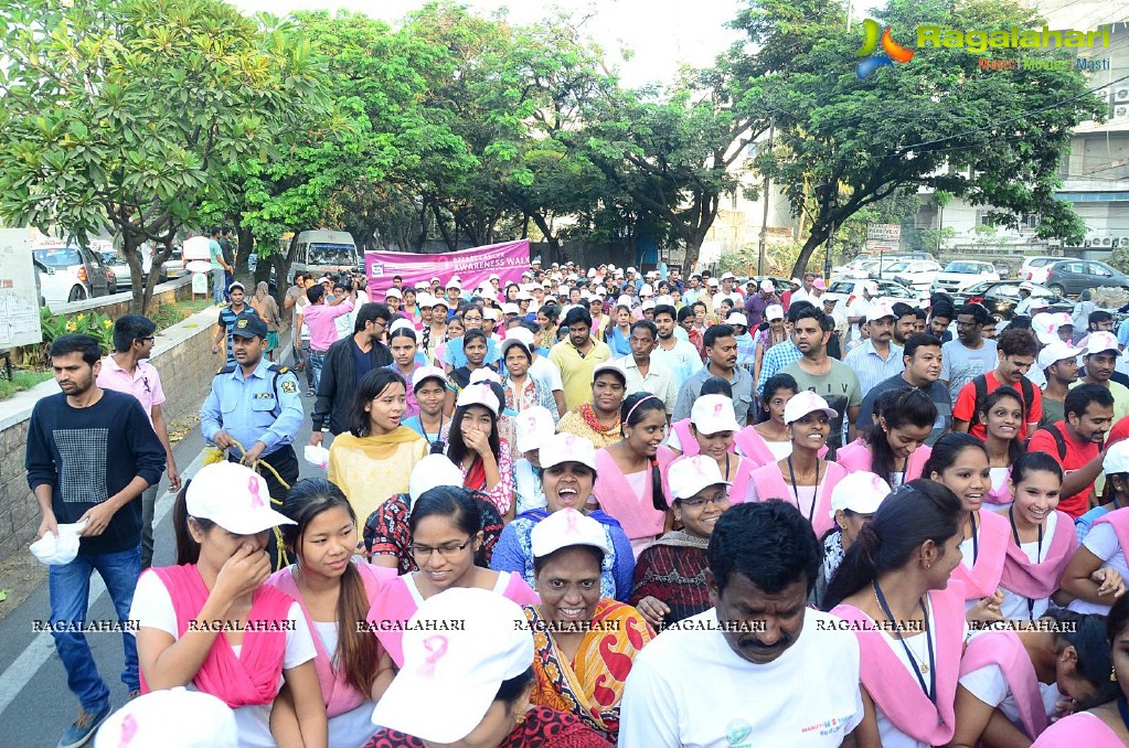 Basavatarakam Cancer Hospital Breast Cancer Awareness Walk at KBR Park