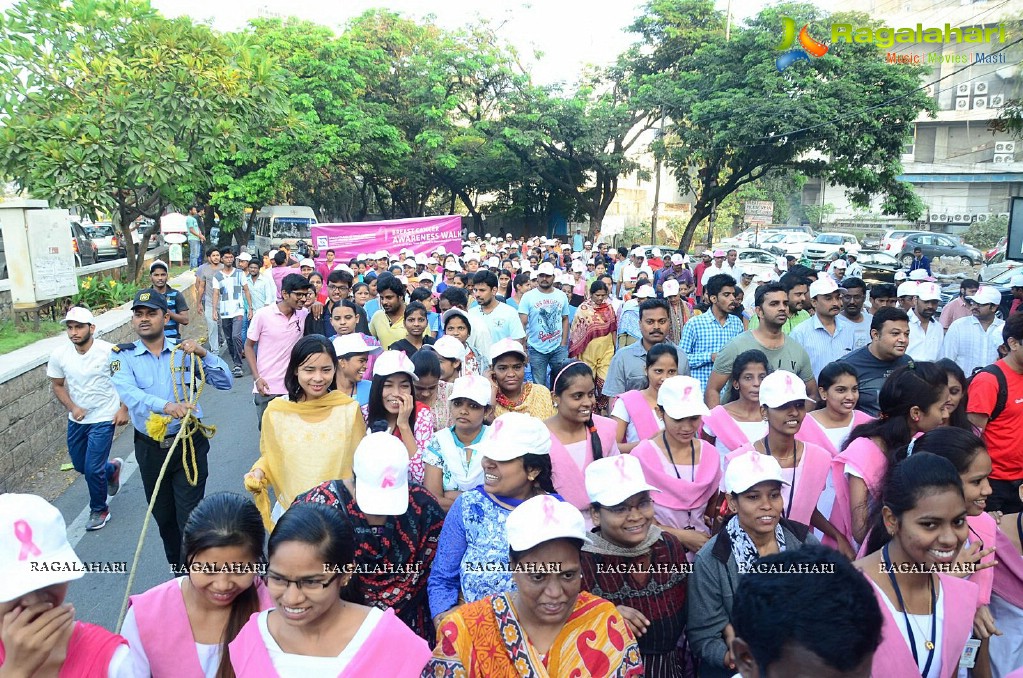 Basavatarakam Cancer Hospital Breast Cancer Awareness Walk at KBR Park