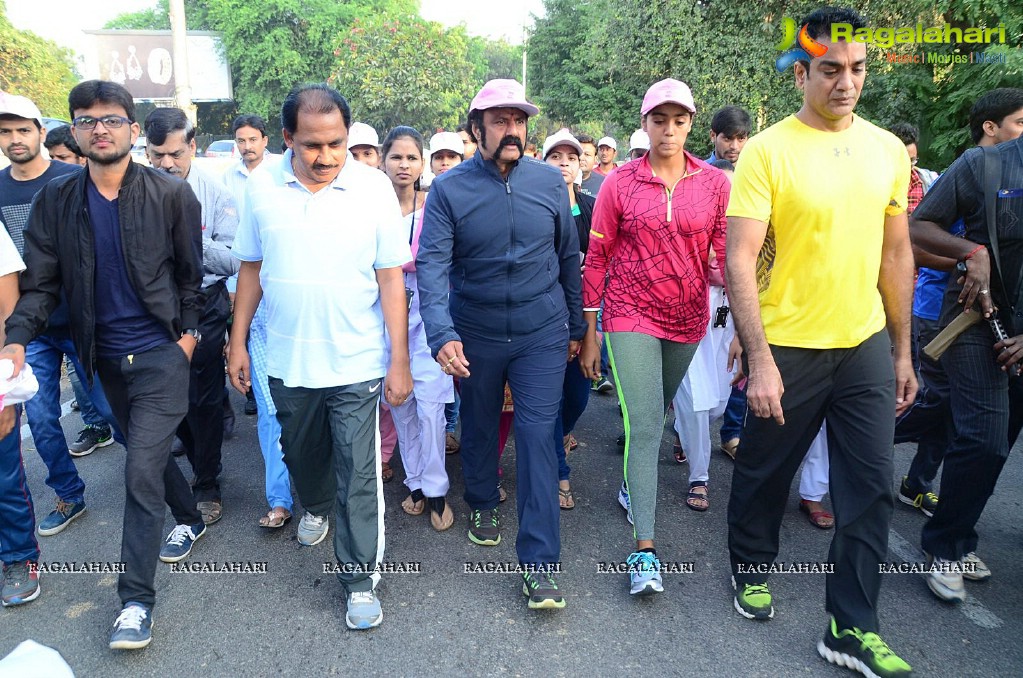 Basavatarakam Cancer Hospital Breast Cancer Awareness Walk at KBR Park