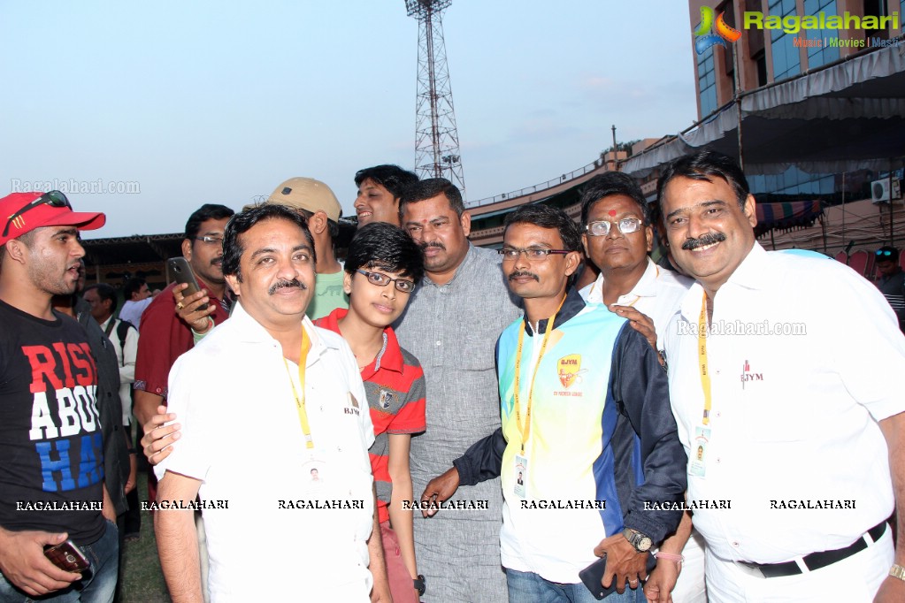 Grand Finals of BJYM T20 Cricket League at LB Stadium, Hyderabad