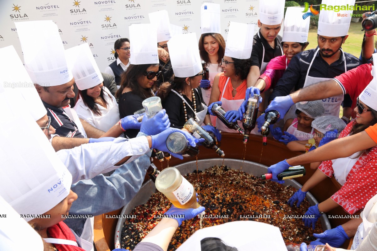 Cake Mixing Ceremony 2016 at Novotel Hyderabad