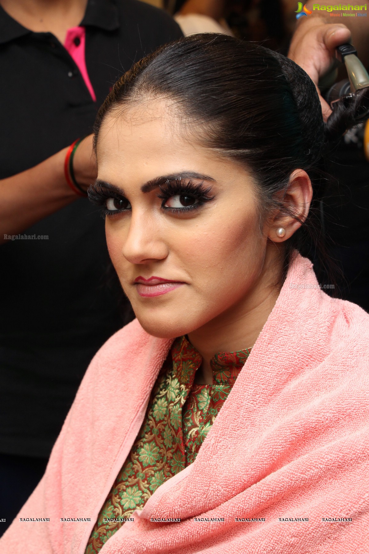 Lakme Bridal Workshop by Bollywood Celebrity Make-up Artist Sushma Khan at Aaltos A And M Trade Center, Hyderabad