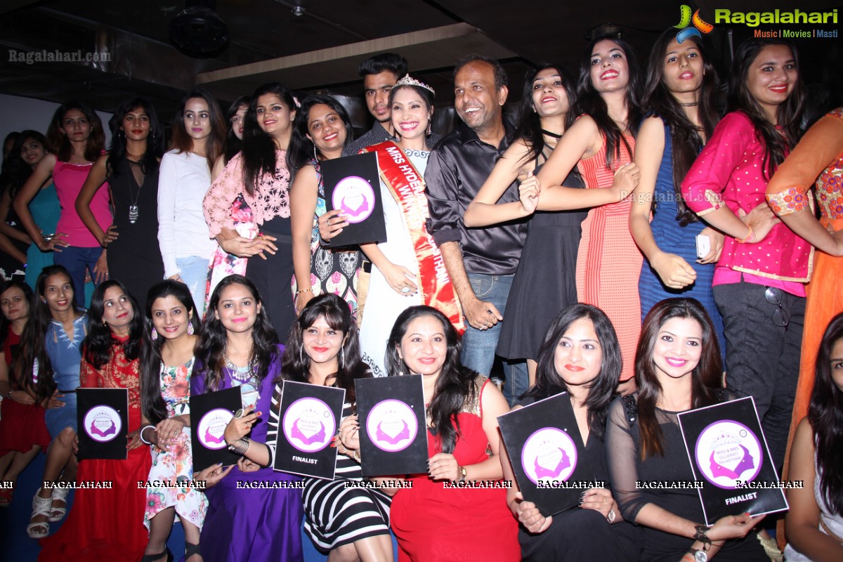 Grand Curtain Raiser of Ms & Mrs Gujarati-Rajasthani Beauty Pageant 2016 at Hangover Kitchen and Lounge