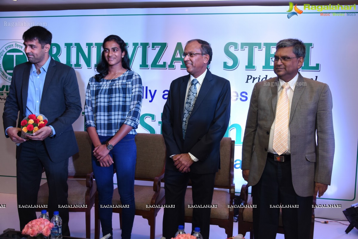 PV Sindhu as The Brand Ambassador of RINL Vizag Steel, Hyderabad