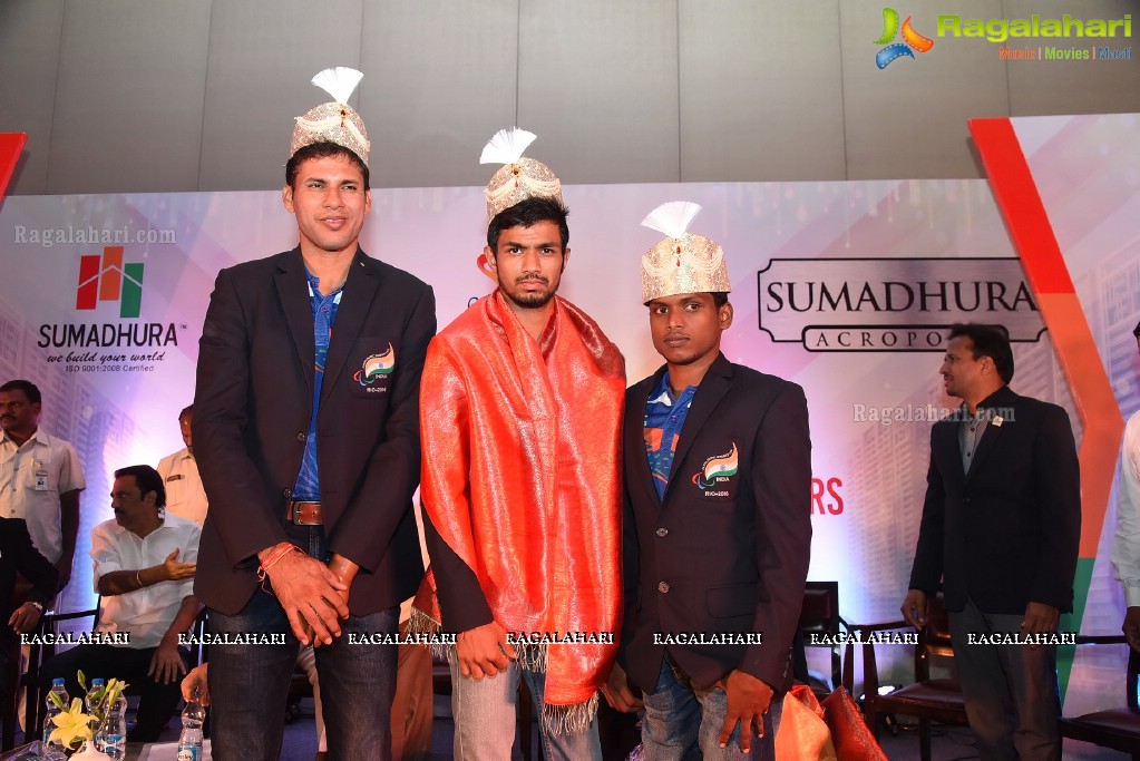 Felicitation of Indian Rio Paralympics Medal Winners by Sumadhura Group