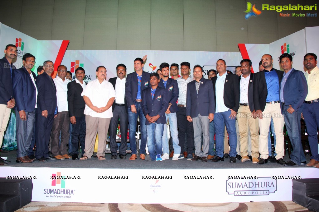 Felicitation of Indian Rio Paralympics Medal Winners by Sumadhura Group