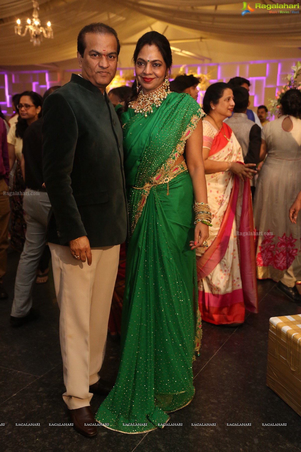 Grand Engagement and Sangeet Ceremony of Vijay Karan with Aashna at N Convention, Madhapur, Hyderabad