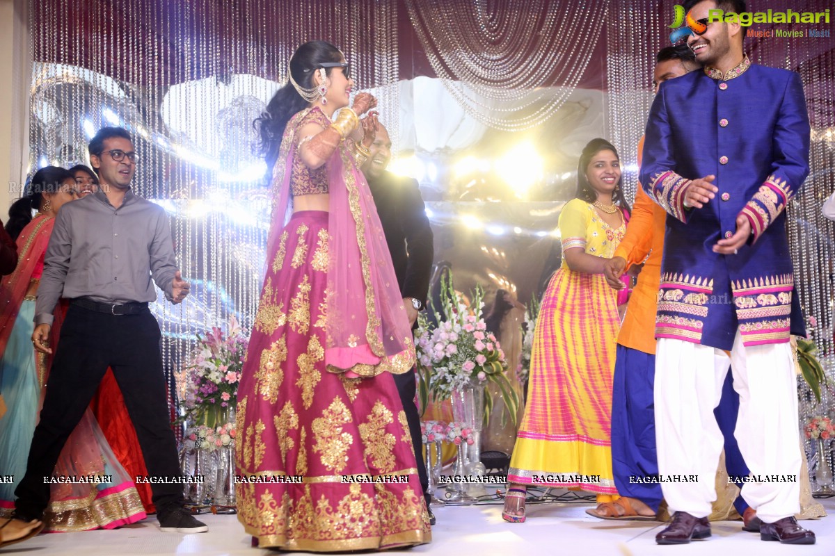 Grand Engagement and Sangeet Ceremony of Vijay Karan with Aashna at N Convention, Madhapur, Hyderabad