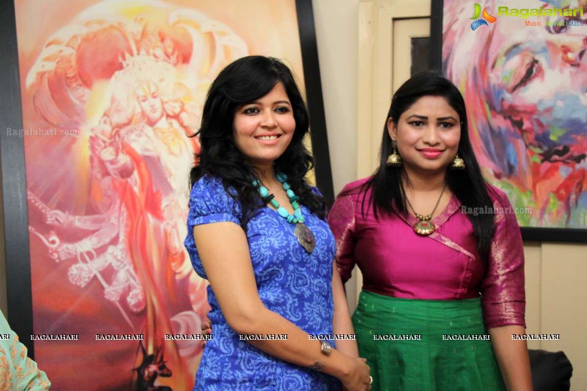 Inauguration of Exclusive Diwali Art Fair (Paintings by Hari) at Visual Art Gallery, Hyderabad