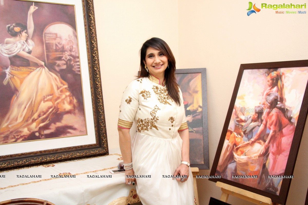 Inauguration of Exclusive Diwali Art Fair (Paintings by Hari) at Visual Art Gallery, Hyderabad