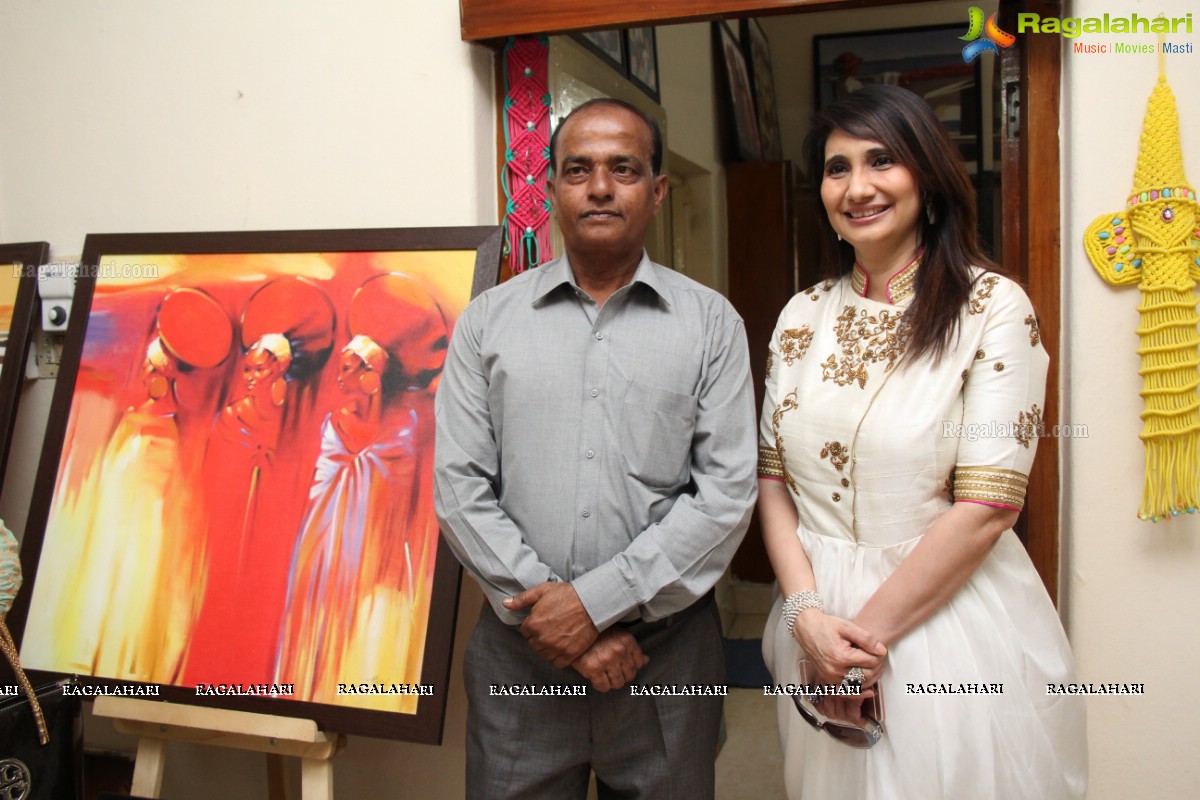 Inauguration of Exclusive Diwali Art Fair (Paintings by Hari) at Visual Art Gallery, Hyderabad