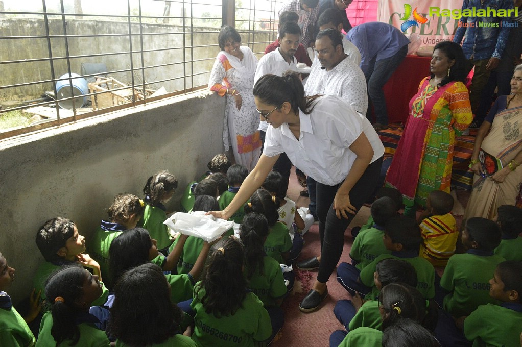 Rakul Preet Singh Birthday Celebrations at Cherish Orphanage Home