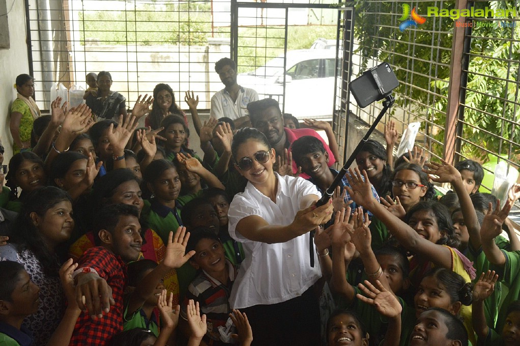 Rakul Preet Singh Birthday Celebrations at Cherish Orphanage Home