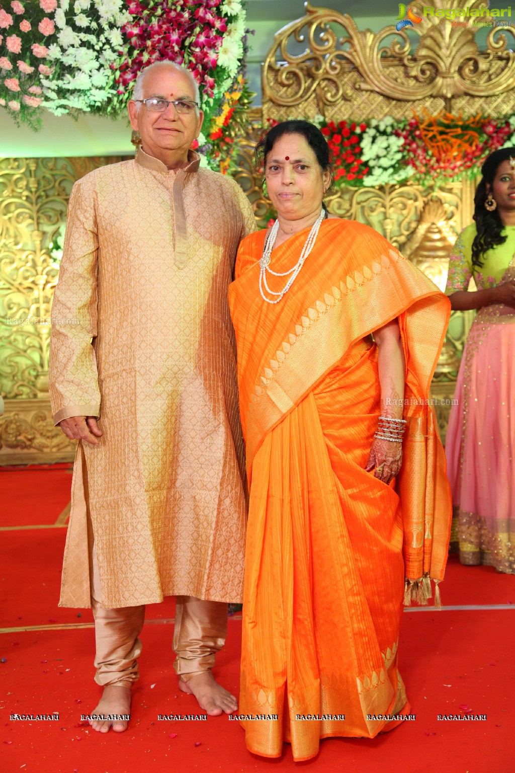 Grand Wedding Reception of Bhupal Raju with Manogna at Butta Convention, Hyderabad