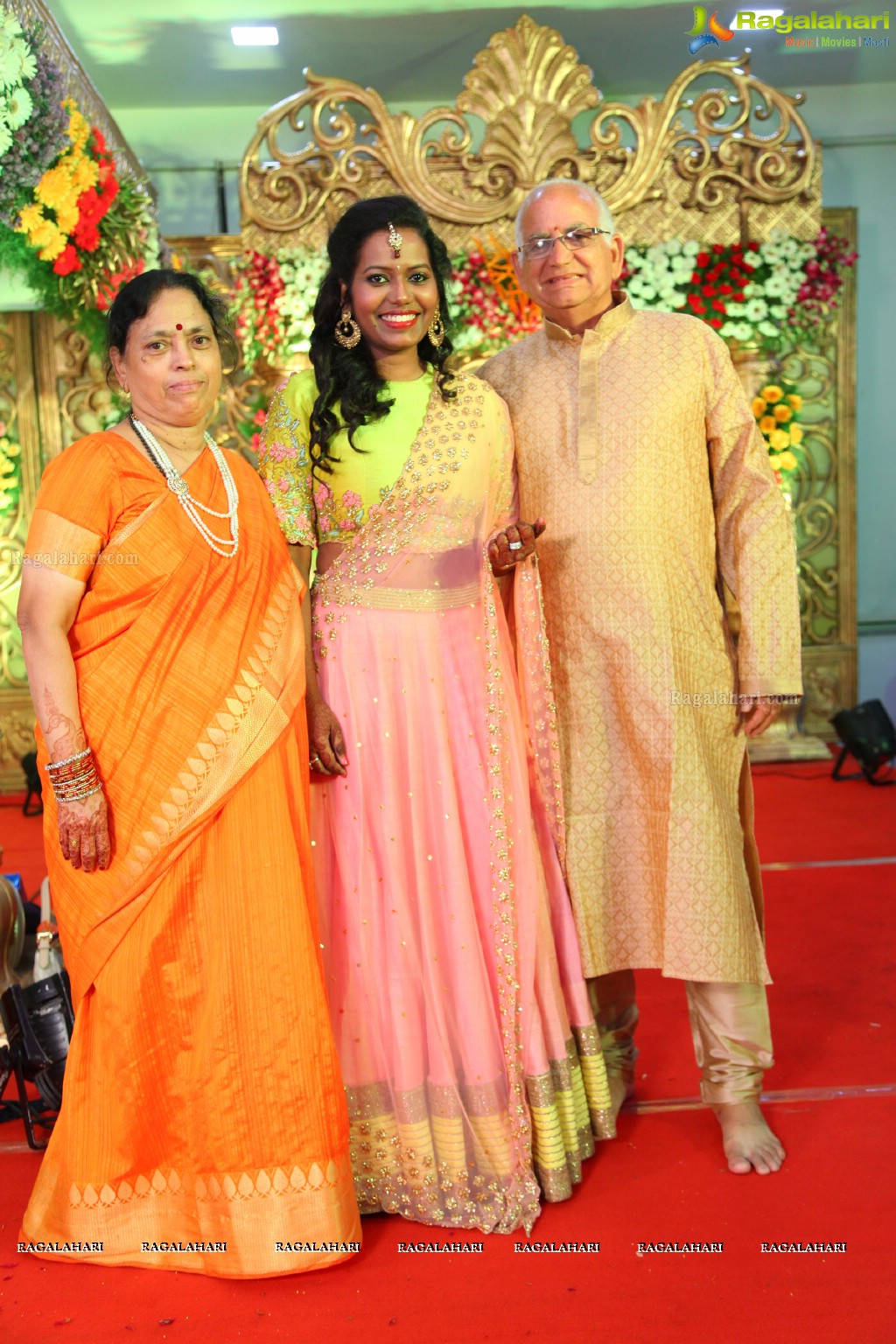 Grand Wedding Reception of Bhupal Raju with Manogna at Butta Convention, Hyderabad