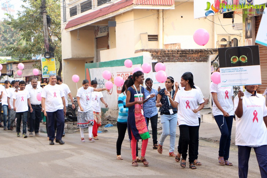 Breast Cancer Day’17 Awareness Walkathon at Aware Gleneagles Global Hospitals, L.B.Nagar