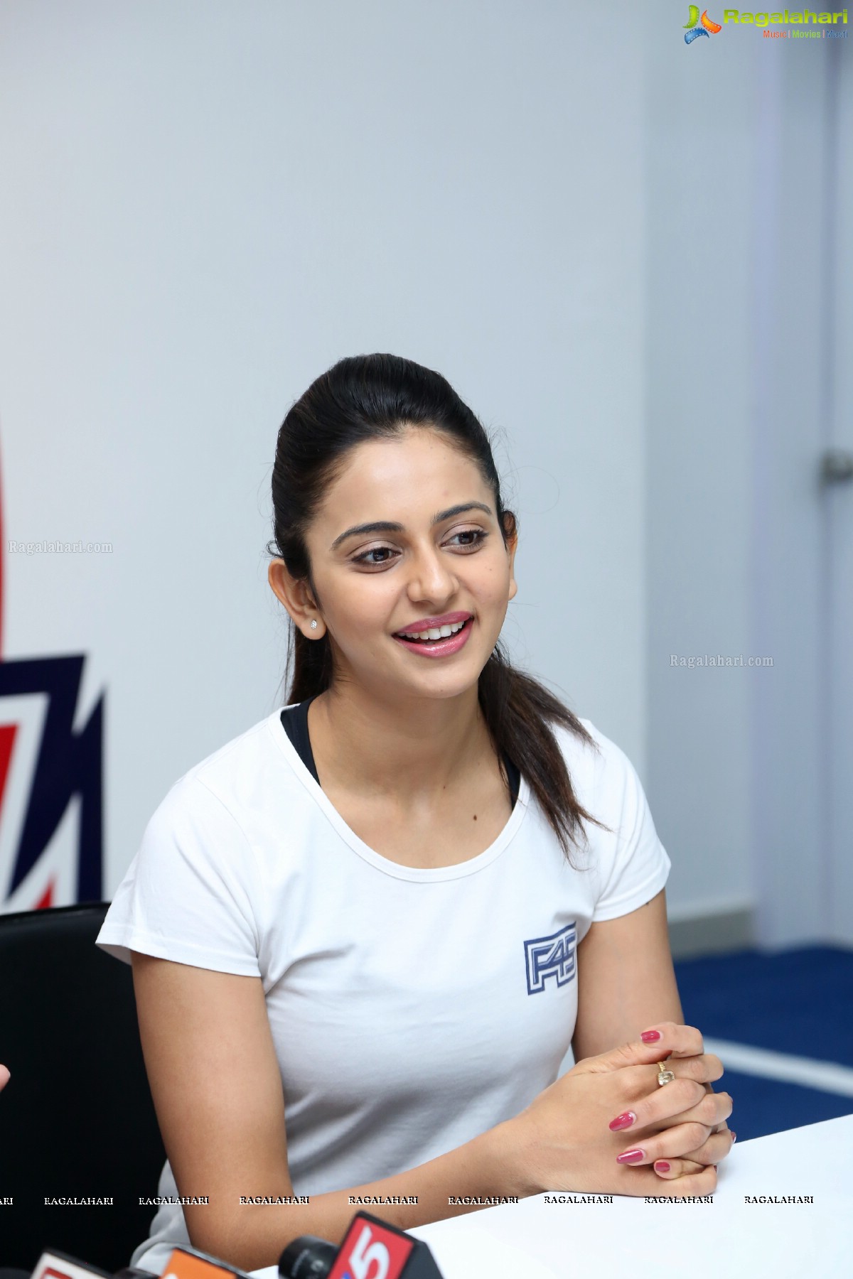 Grand Launch of F45 Gym by Rakul Preet Singh and Saina Nehwal at Kokapet, Hyderabad