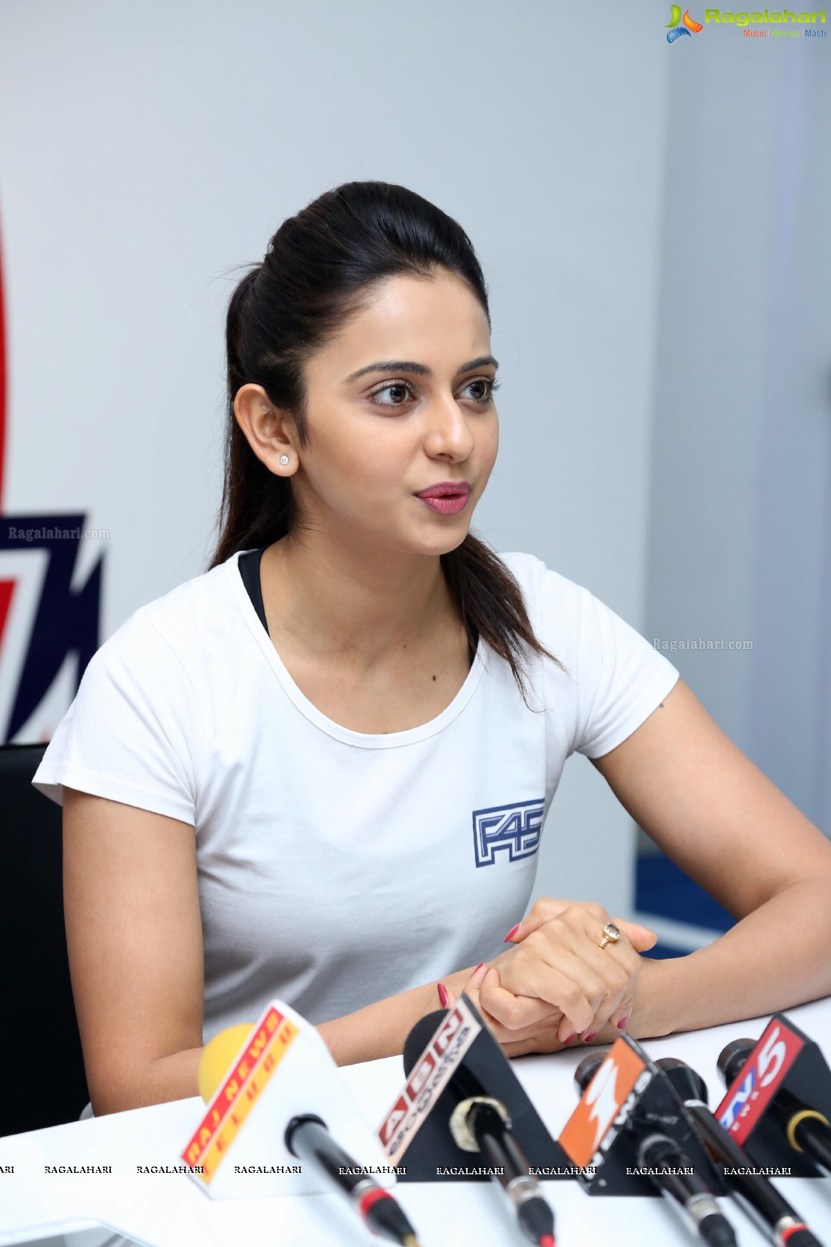 Grand Launch of F45 Gym by Rakul Preet Singh and Saina Nehwal at Kokapet, Hyderabad